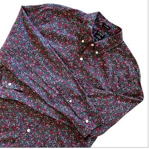 J. Crew Multicolor Flex Washed Classic Fit Floral Button-Down Shirt Medium